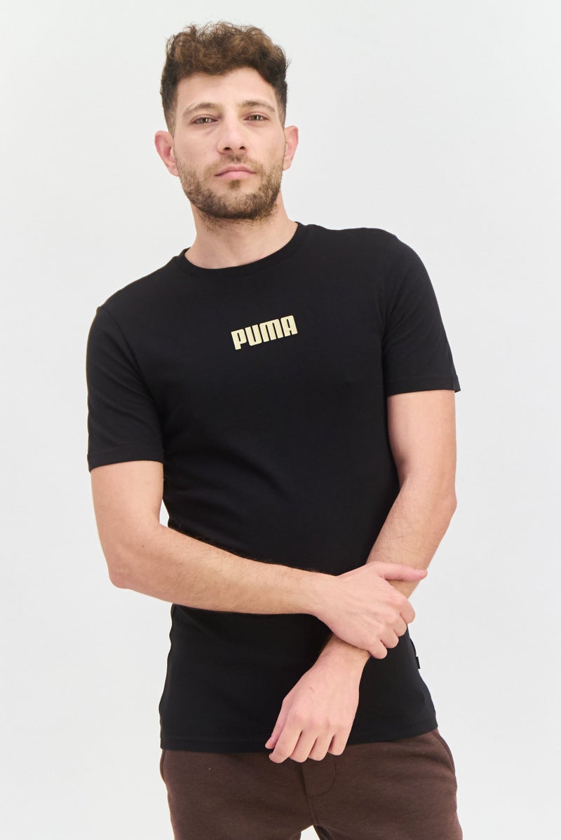 PUMA Men Sportswear Fit Short Sleeve Outdoor T-Shirt, Black - Image 1